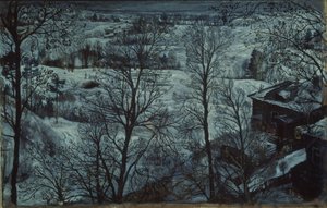 Winterlandschaft, 1917 von Isaak Israilevich Brodsky