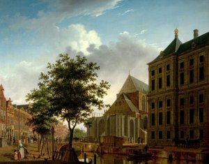 Rückseite der Nieuwe Kerk und Rathaus, Amsterdam, Holland