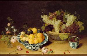 Stillleben mit Früchten und Blumen, ca. 1620-1640 von Isaak Soreau