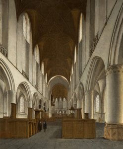 Innenraum der St.-Bavo-Kirche, Haarlem, 1680 von Isaak van Nickele