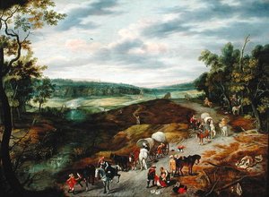 Diebe greifen einen Reisekonvoi an, 1656