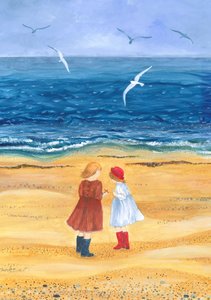 Freunde am Strand