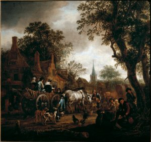 Die Pause im Gasthaus von Isack van Ostade