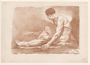 Studie eines sitzenden Mannes