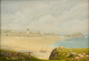 Tenby, der Strand, 1870-1927 von Isambard Owen