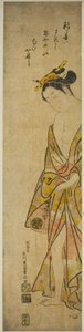Junge Frau nach dem Bad von Ishikawa Toyonobu