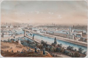 Panoramablick auf Moskau