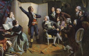 Claude Joseph Rouget de Lisle singt La Marseillaise von Isidore Pils