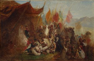 Skizze für den Empfang von Kaiser Napoleon III und Kaiserin Eugénie, ca. 1862-67 von Isidore Pils