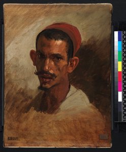Studie für den Kopf eines jungen Arabers, 1860-1862 von Isidore Pils