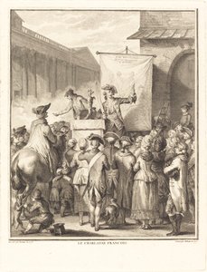 Der französische Scharlatan von Isidore Stanislas Helman after Jean Duplessi Bertaux