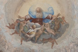 Gott und Amoretten (Detail)