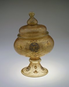 Fußschale mit Deckel, Mamluken-Dynastie