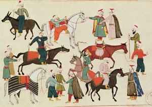 Ms 1671 Ein Pferdemarkt, ca. 1580 von Islamic School