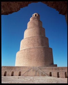 Ansicht der Großen Moschee und ihres Minaretts, der Malwiya-Turm, 847-852 von Islamic School