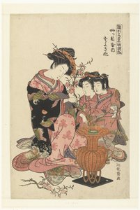 Die Kurtisane Sayokinu aus dem Yotsumeya