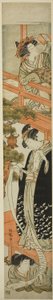 Parodie der Briefleseszene in Chushingura von Isoda Koryusai