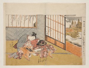 Blühende Blumen der eleganten zwölf Monate von Isoda Koryusai