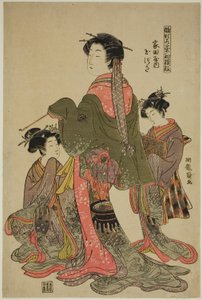 Tamazusa von Iedaya, aus der Serie "Modelle für Mode: Neue Designs so frisch wie junge Blätter (Hinagata wakana hatsu moyo)"