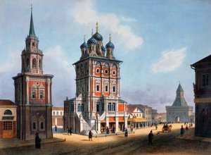 St. Nikolaus-Kirche in der Ilynka-Straße in Moskau, 1840er Jahre