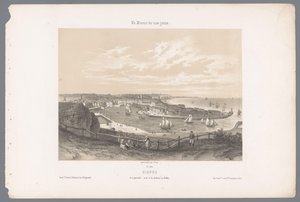 Blick auf Dieppe von der Klippe von Pollet