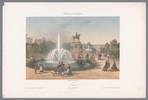 Blick auf den Place Napoléon in Lyon (Das heutige Frankreich, Serie)