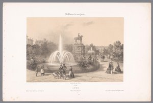 Ansicht des Place Napoléon in Lyon