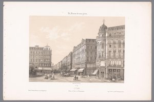Blick auf den Place und die Rue de l