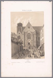 Blick auf die Kathedrale der Heiligen Dreifaltigkeit in Laval (Hedendaags Frankreich) von Isodore Laurent Deroy