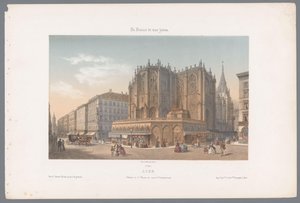 Blick auf die Kirche Saint-Nizier und die Rue de l