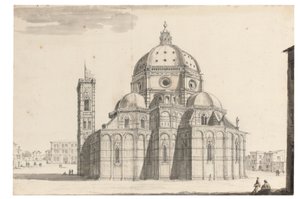 Der Dom und der Campanile, Florenz von Israel the Younger Silvestre