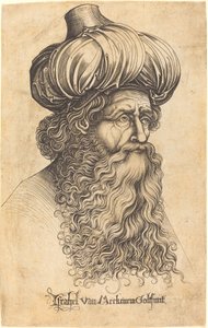 Kopf eines alten Mannes von Israhel van Meckenem