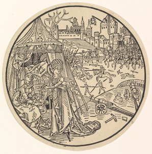 Judith mit dem Kopf des Holofernes von Israhel van Meckenem