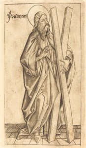 Heiliger Andreas, ca. 1470-1480 von Israhel van Meckenem