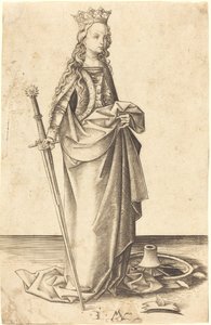 Sankt Katharina von Israhel van Meckenem