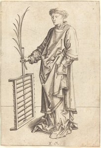 Heiliger Laurentius, ca. 1480-1490 von Israhel van Meckenem