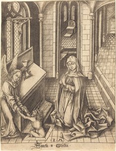 Heilige Ottilia von Israhel van Meckenem