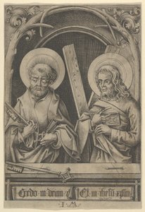 St. Peter und St. Andreas, aus Die Apostel von Israhel van Meckenem