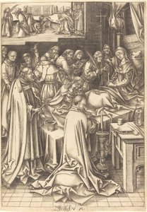 Der Tod der Jungfrau, ca. 1490-1500 von Israhel van Meckenem