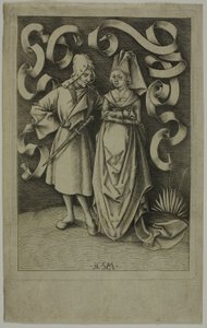 Das ungleiche Paar von Israhel van Meckenem the younger