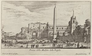 Piazza della Madonna delle Popolo von Israël Silvestre