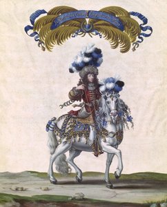 Der Prinz von Condé als Kaiser der Türkei, Teil des Karussells von Ludwig XIV. (1638-1715) vor den Tuilerien, 5. Juni 1662