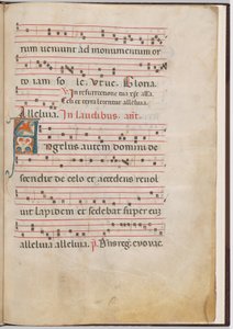 Blatt 3 aus einem Antiphonar-Fragment