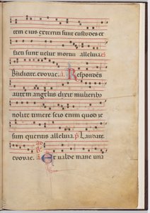 Blatt 4 aus einem Antiphonar-Fragment