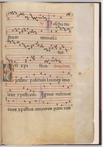 Blatt 6 aus einem Antiphonar-Fragment