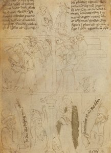Die Zerstörung der ägyptischen Idole (verso) von Italian 15th Century