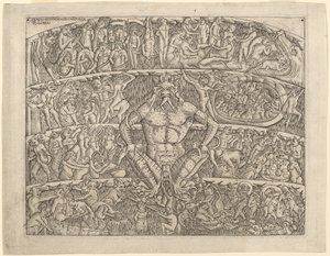 Die Hölle, nach dem Fresko im Camposanto von Pisa von Italian 15th Century