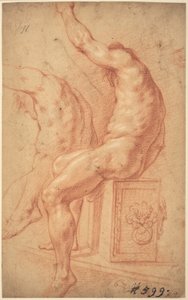 Ein sitzender Akt von Italian 17th Century