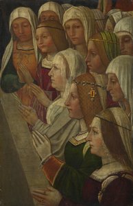 Weibliche Mitglieder einer Bruderschaft, ca. 1500
