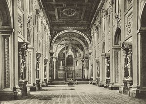 Basilika von Sankt Johannes im Lateran, Innenansicht von Italian Photographer